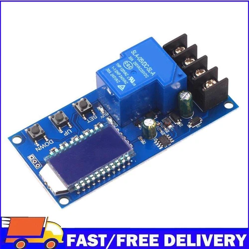 30A 6-60V Battery Charger Control Module Overcharge Protection Board with LCD