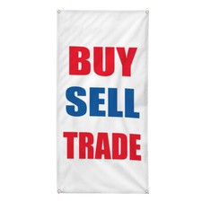 Vertical Vinyl Banner Multiple Sizes Buy Sell Trade Promotion Business Business
