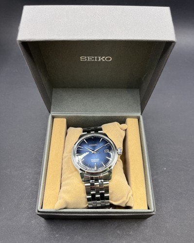 Reloj Automático Hombre Seiko Presage SARY073 4R35-01T0 Azul con Caja, Eslabones - Rango A - Imagen 2 de 20