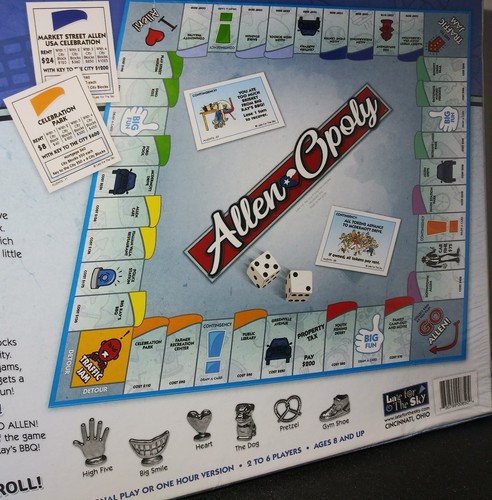 Late for the Sky Monopoly Board Game Allen-Opoly Texas New Sealed - Picture 6 of 8