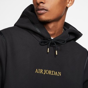 jordan black and gold hoodie