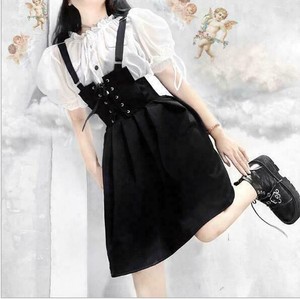 overall suspender skirt