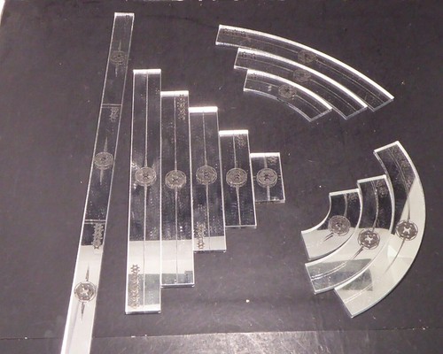 Acrylic movement tool template rulers - X-wing Miniatures Game - Picture 11 of 22