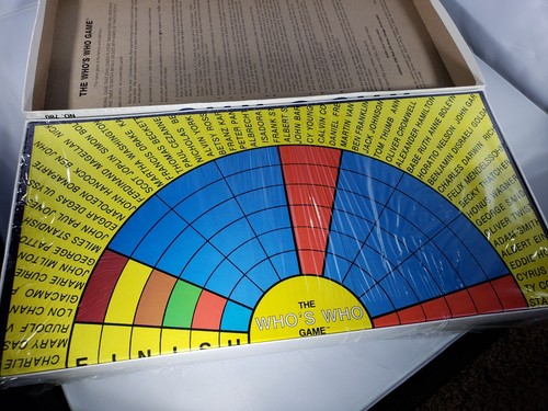 Rare Vintage Cadaco The Who's Who Name Game of the Famous and Infamous New Seale - Picture 2 of 3