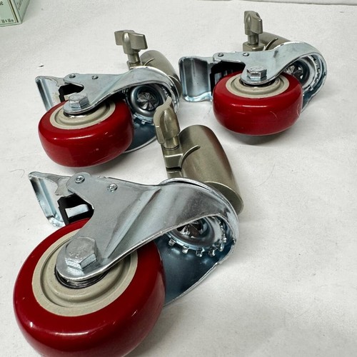 Neewer 3 Packungen Profi Lenkrollen Rollen Set mit 75 mm Durchmesser - Bild 5 von 5