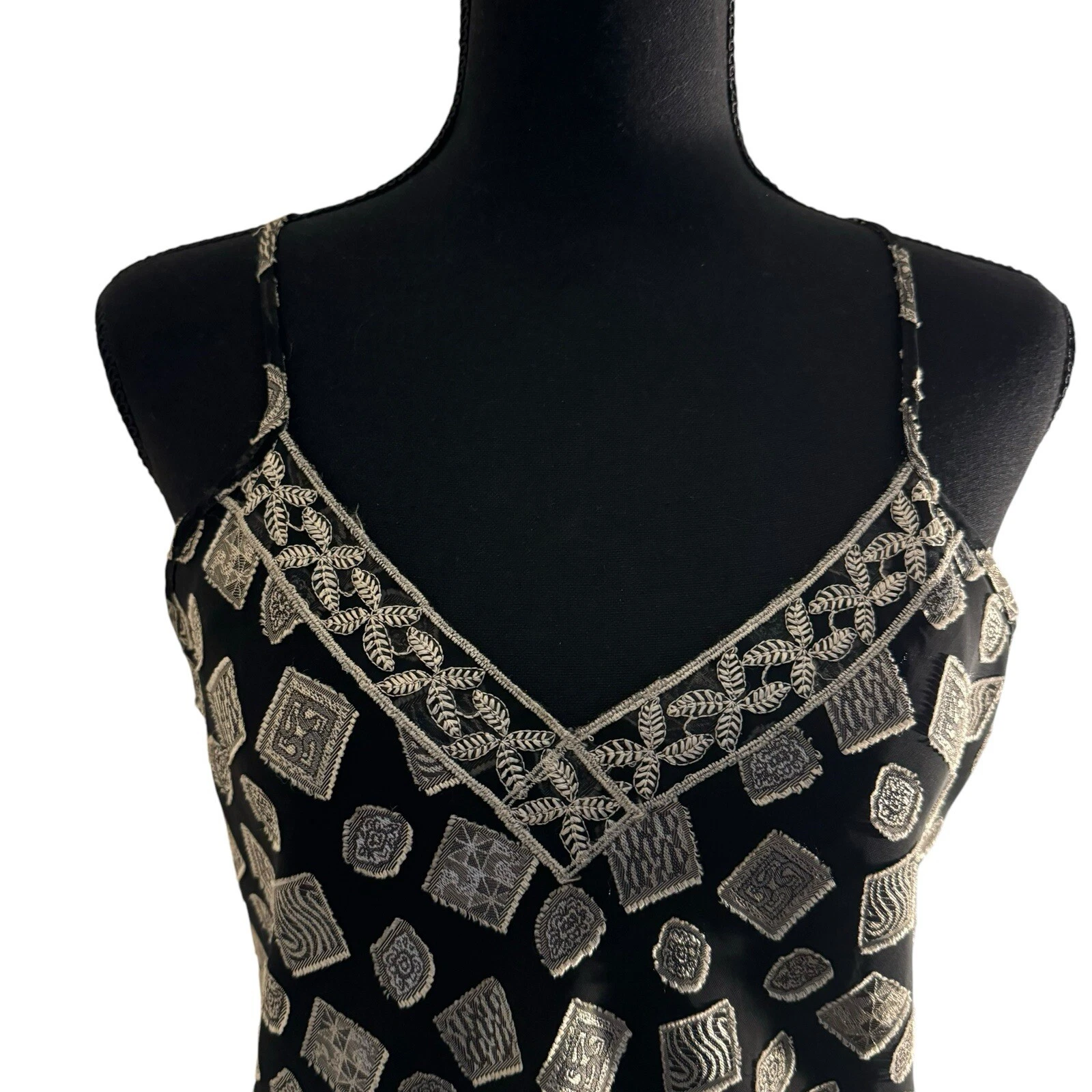 UNDERCOVER Abito Slip Vintage Raro Medio Victoria’s Secret Foderato Nero e Oro Qualità