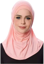  Muslim Women * Pure Cotton* 2 Piece Al Amira Hijab (USA Seller) 15 colors