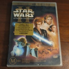 Star Wars Episode II Attack Of The Clones DVD with hype sticker