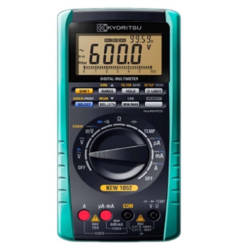 Multímetro digital Kyoritsu 1052 6000 cuentas datos True-Rms memoria interna hacha - Imagen 2 de 3