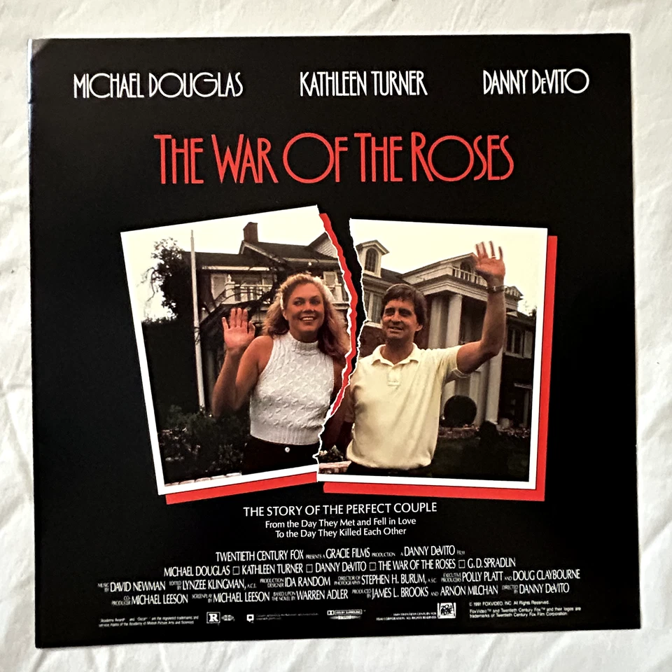 The War of The Roses Special Collector's Edition Widescreen Laserdisc 1991 Foto 3 de 4