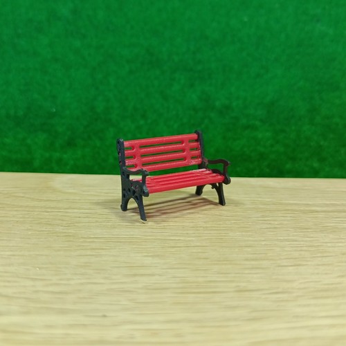 Ekstra Model 10 Pcs of O Scale 1:50 Park Chair Bench Settle - Colors Available - Picture 14 of 16