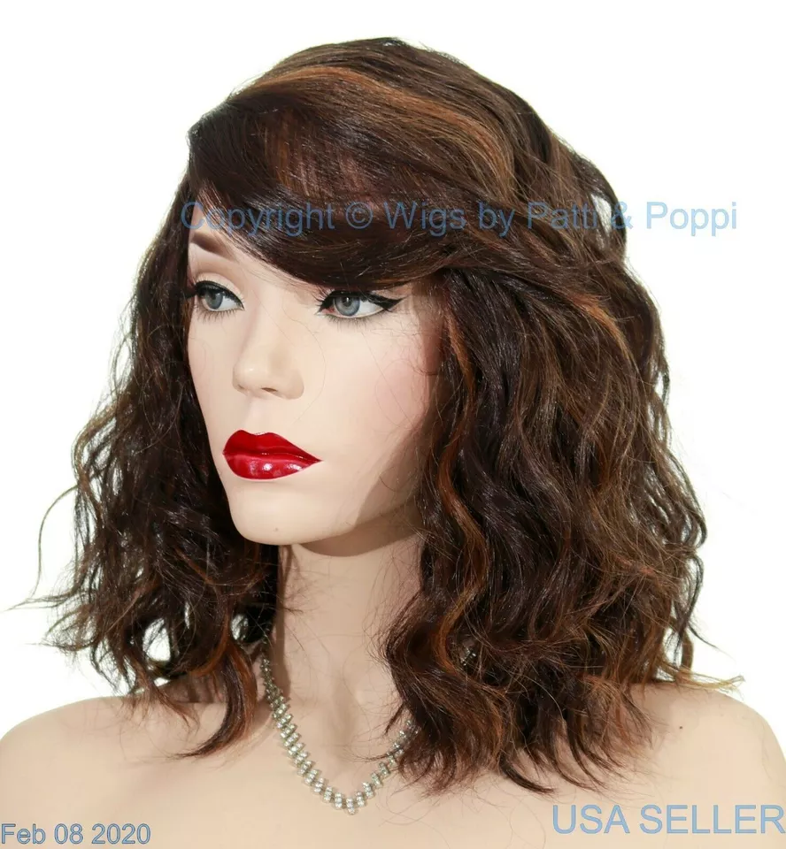 LOOSE BEACHY WAVES WIG | 热安全 | 中长 | 棕色 FS4.27 460 -2 — 第 2/4 张图片