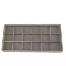 Storage Box 18 Compartment Organizer Tray Compact Small Items See Thru Lid