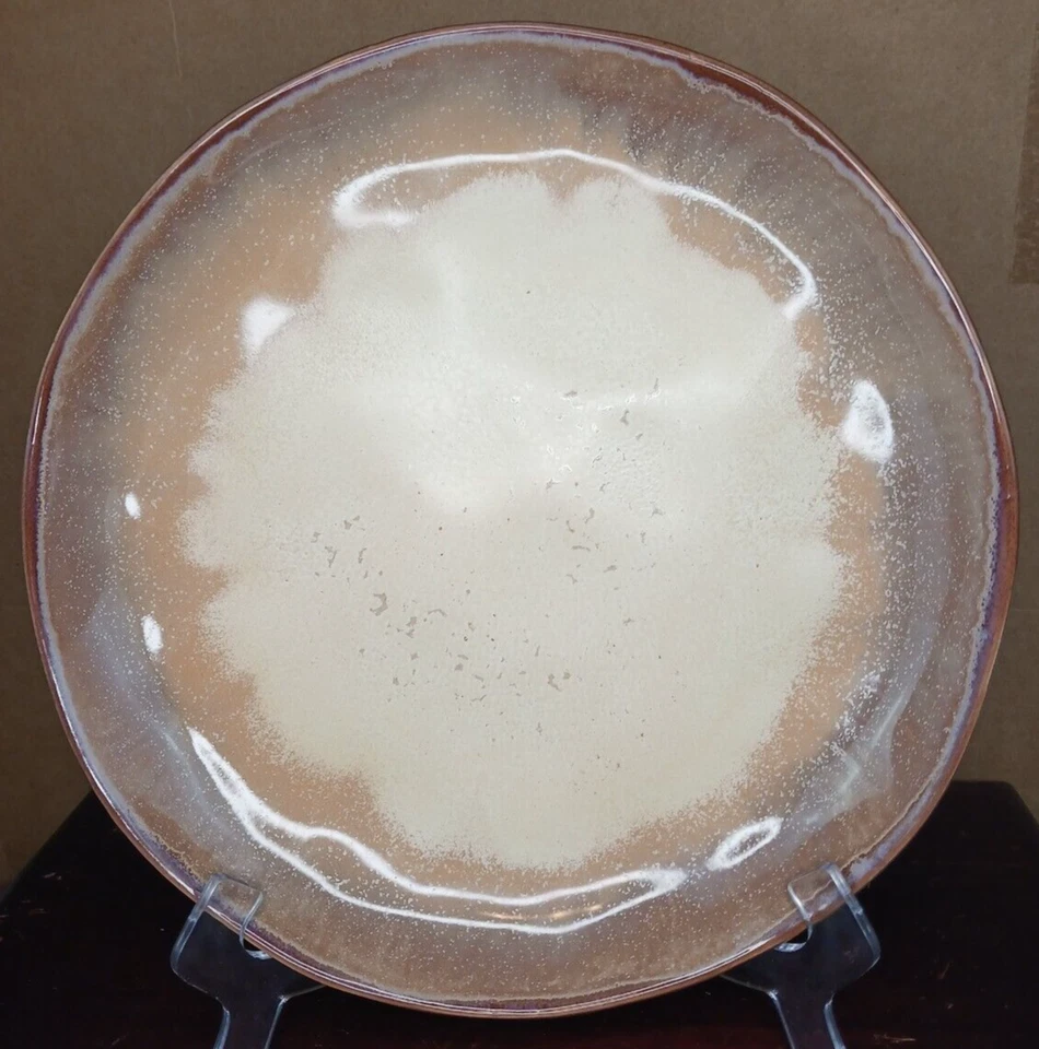 Nuevo de Lote Antiguo * Juego de 7 Platos de Cena Godinger Gatherings de Gres Rústico de 10.5" * Nuevo de Lote Antiguo Foto 4 de 4