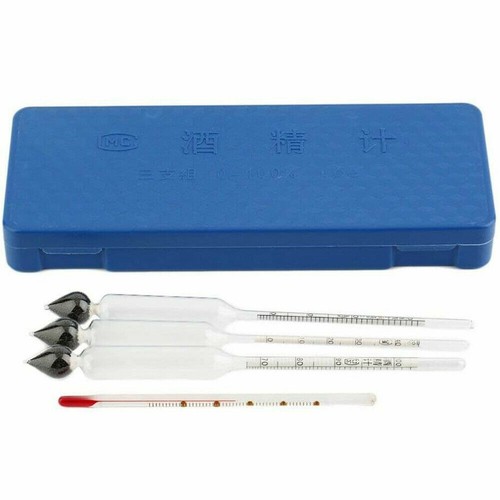 Precision Alcohol Hydrometer Meter 0-100% Whisky Moonshine Distilling Test Kit - Picture 3 of 5