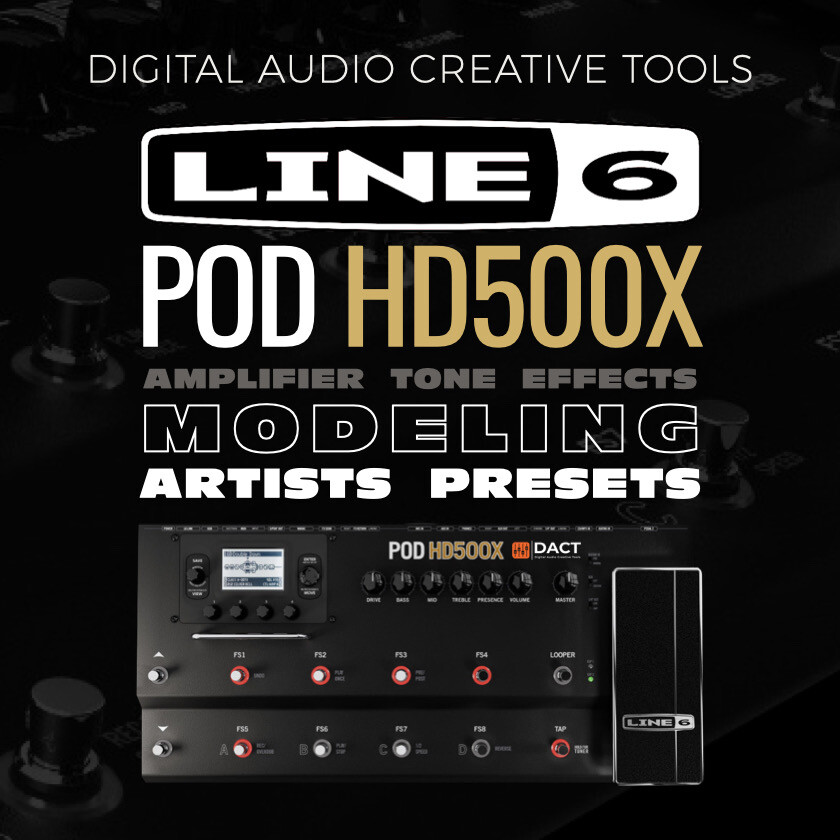 Line 6 POD HD500X Guitar FX Processor Presets 12,000 Patches Amps FX