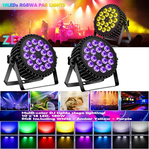 8X 200W PAR 18 LED Wash RGBW Lichteffekt DMX Party Disco Bühnenlicht DJ Show - Zdjęcie 17 z 31