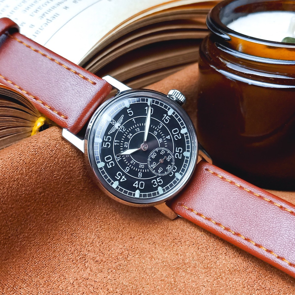 Soviet Watch Pobeda Pilot Vintage ZIM Aviator Military Men's Wrist