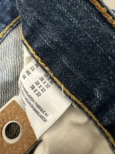 American Eagle Outfitters Relaxed Straight Denim Blue Jeans Men 38x32 No Stretch - Bild 9 von 10