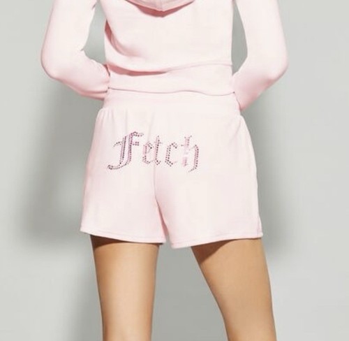 Mean Girls X Forever 21 Velour Rhinestone FETCH Shorts, Size Medium - Picture 2 of 6