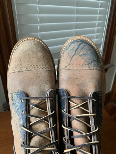 $640 AL POR MENOR - NUEVO con CAJA | BOTAS TRUMAN 10.5EE NAVY HORSE RUMP ROUGHOUT 10.5 EE - Imagen 8 de 23