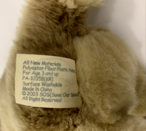 10" Stuffed Plush Prairie Dog Animal Lovie SOS SAVE OUR SPACE 2003 Soft - Picture 16 of 17