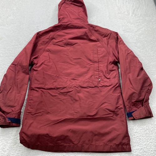 Vintage Woolrich Hooded Jacket Mens Small Red Plaid Lined Barn Chore Coat - Picture 9 of 10