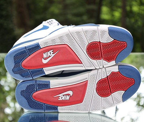 Nike Air Flight 89 Dark Royal Blue Men’s Size 14 White Red Custom CN5668-101 - Picture 12 of 12