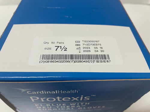 50 / 200 Protexis PI Blue with Neu-Thera Surgical Gloves Size 7.5 Exp. Apr. 2026 - Picture 2 of 10