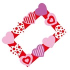  Valentine Photo Frame Photobooth Props Valentines Day Heart Shaped Frames