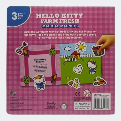 Hello Kitty: Farm Fresh [Magical Magnets] Hardcover Book w/ 22 Magnets - 2013 - Picture 2 of 24