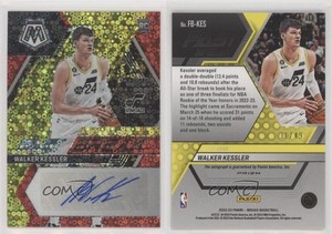 2022-23 Panini Mosaic Fast Break Red Prizm /49 Walker Kessler Rookie Auto RC