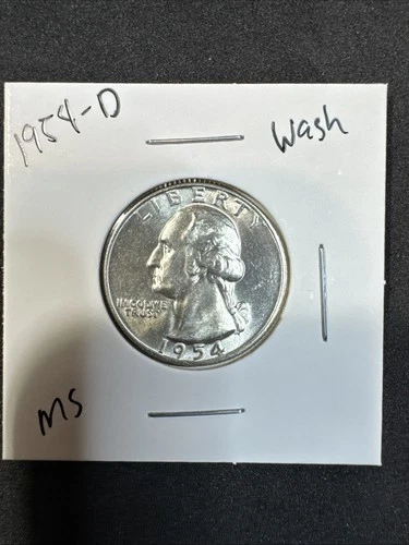 1954-D 90% SILVER Proof Washington Quarter