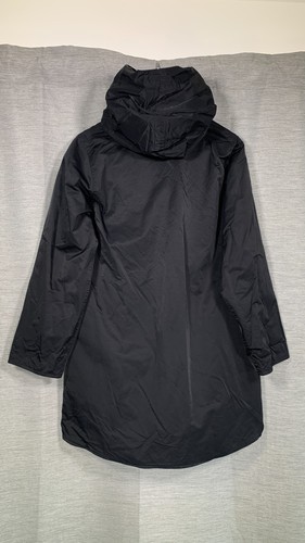 Eileen Fisher Nylon Jacket Size UK10 Black Grey Reversible Trench Coat Lagenlook - Picture 4 of 20