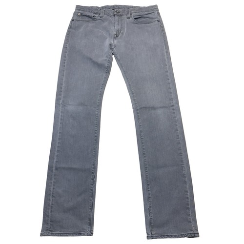 Levis Capital E Matchstick Slim Straight Herren Jeans Grau 33x34