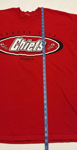 Vintage Kansas City Chiefs Football Red T-Shirt Riddle Men’s Size XXL 1998 - Picture 5 of 10