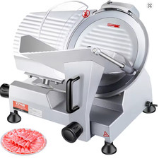 VEVOR Commercial Electric Meat Slicer Deli Food Cutter 10" Blade 240W 350-400RPM