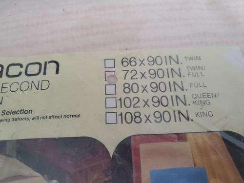 Vintage Beacon Second Loom Woven 100% Acrylic Blanket 72"×90" New - Picture 7 of 9