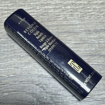 Avon Beyond Color Lipstick Blush Rose SPF 12 Triple Benefit 3.6g New Sealed