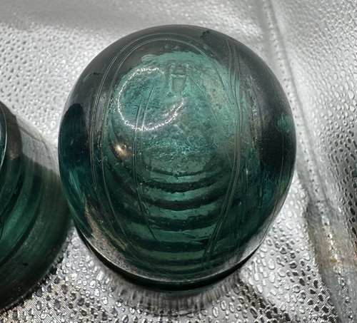 3 H.G. Aislador de vidrio acuático verde CO estilo colmena - Imagen 5 de 6