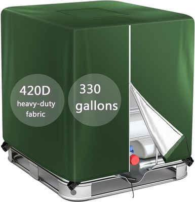#ad Tote Cover 330 Gallon Water Tank Protection Cover Zipper 420D Heavy Waterproof.. $45.99