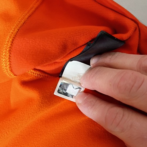 The North Face Sweatshirt Men's XL  Orange Fleece FlashDry 1/4 Zip Pullover  - Picture 4 of 7