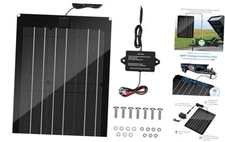 Solar Battery Charger Maintainer, Zuomeng 15W Solar Panel Kit for Dump Trailer 