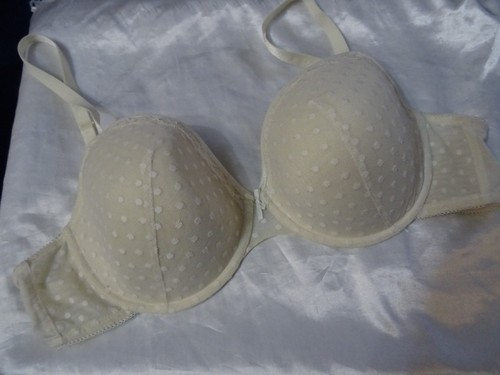 George Size 42C Cream Underwired Padded T Shirt Bra