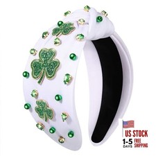 MOLOCH St.Patrick's Day Headband for Women St.Patrick's Day Shamrock Leaf 3
