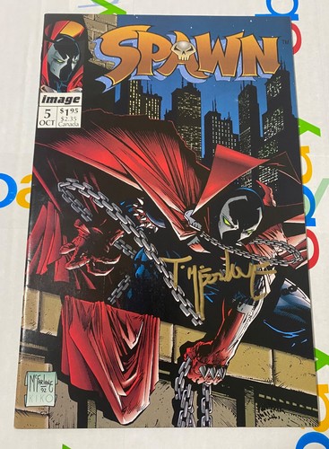 Spawn #5 Signed By Todd McFarlane Image 1992 NM-