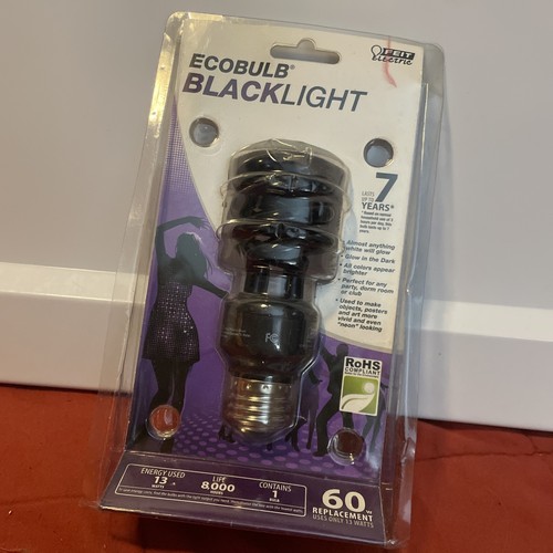 Feit Electric Ecobulb Black Light Bulb 60W/13W 7 Year Life - New in Pack - Picture 2 of 2
