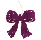 Christmas Hanging Decoration Tree Topper Door / Wall Wreath Plum Velvet Gifts
