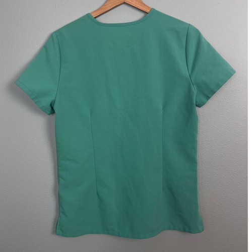 FIGS Women XS Green Catarina FION Scrub Top Medical Nurse Doctor Uniform Stretch - Picture 3 of 8