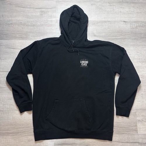 Lurking Class Bigger They Are, Harder They Fall Pullover Sweatshirt XL Black Y2K